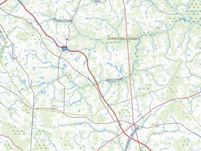 NEXRAD radar-signature map of the hail over Newton Grove, NC