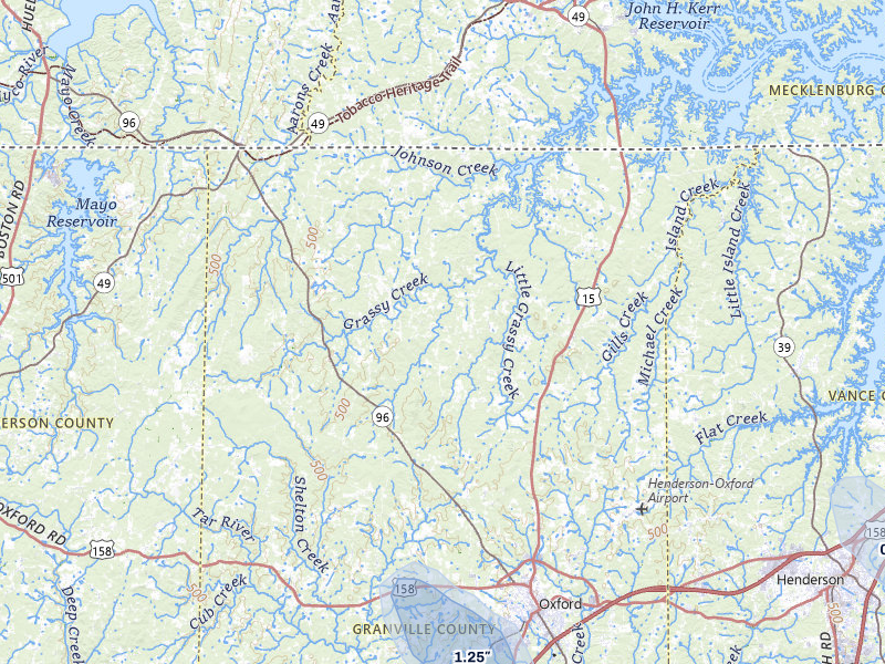NEXRAD radar-signature map of the hail storm over Oxford, NC on Jul 6, 2026