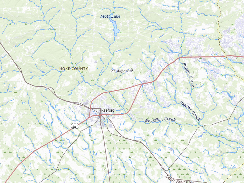 NEXRAD radar-signature map of the hail storm over Raeford, NC on Jul 28, 2026