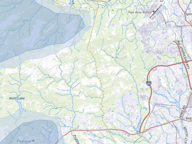 NEXRAD radar-signature map of the hail storm over Raeford, NC on Aug 11, 2026