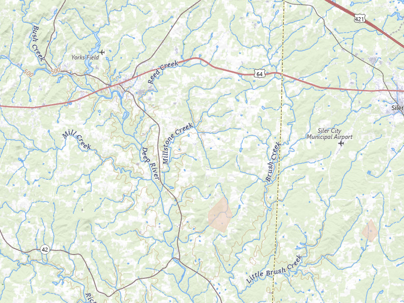 Radar-estimated hail-size map of the storm over Ramseur, NC on Aug 6, 2026