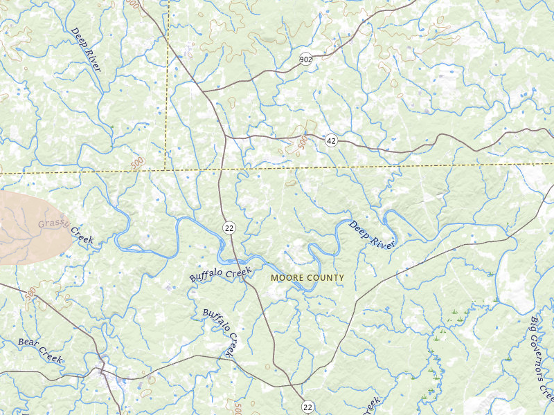 Radar-estimated hail-size map of the storm over Robbins, NC on Jul 7, 2026