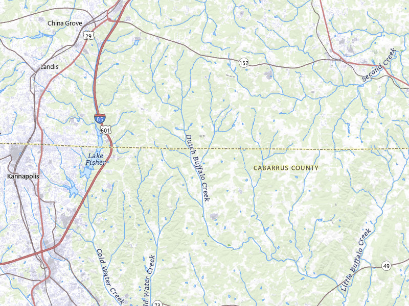 Radar-estimated hail-size map of the storm over Rockwell, NC on Jul 6, 2026