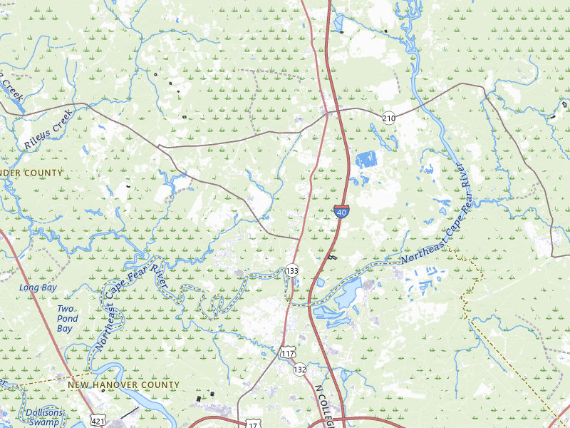 NEXRAD radar-signature map of the hail storm over Rocky Point, NC on Aug 11, 2026