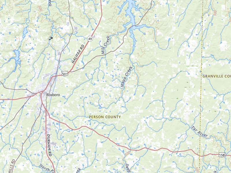 NEXRAD radar-signature map of the hail storm over Roxboro, NC on Sep 4, 2026