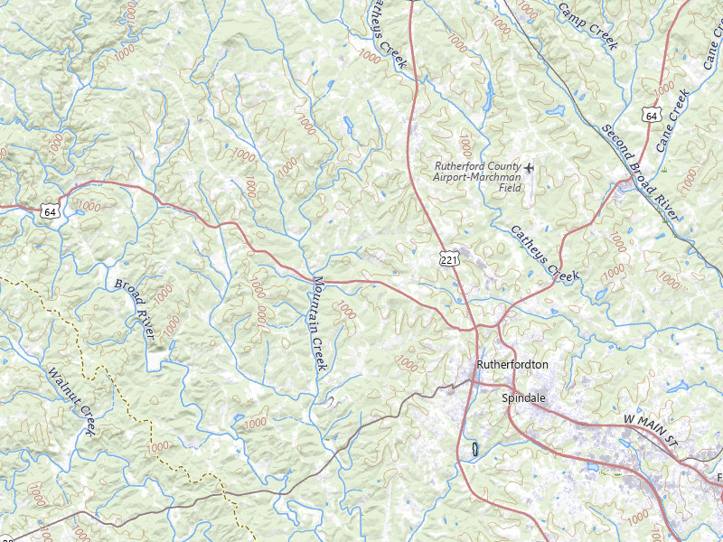 NEXRAD radar-signature map of the hail storm over Rutherfordton, NC on Aug 4, 2026