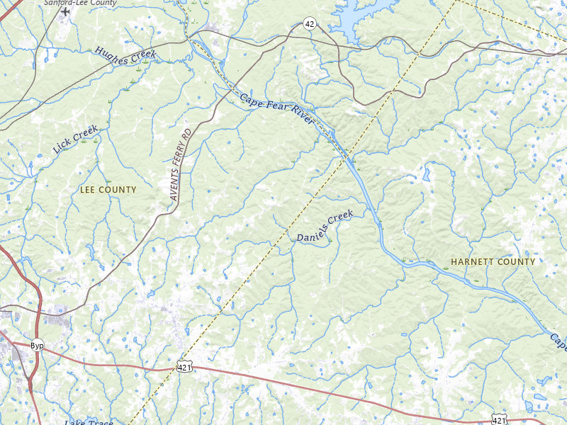NEXRAD radar-signature map of the hail storm over Sanford, NC on Aug 20, 2026