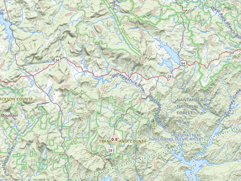 Radar-estimated hail-size map of the storm over Sapphire, NC on May 28, 2026