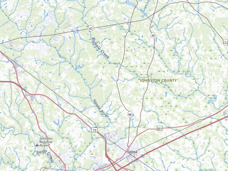 Radar-estimated hail-size map of the storm over Selma, NC on Jul 28, 2026