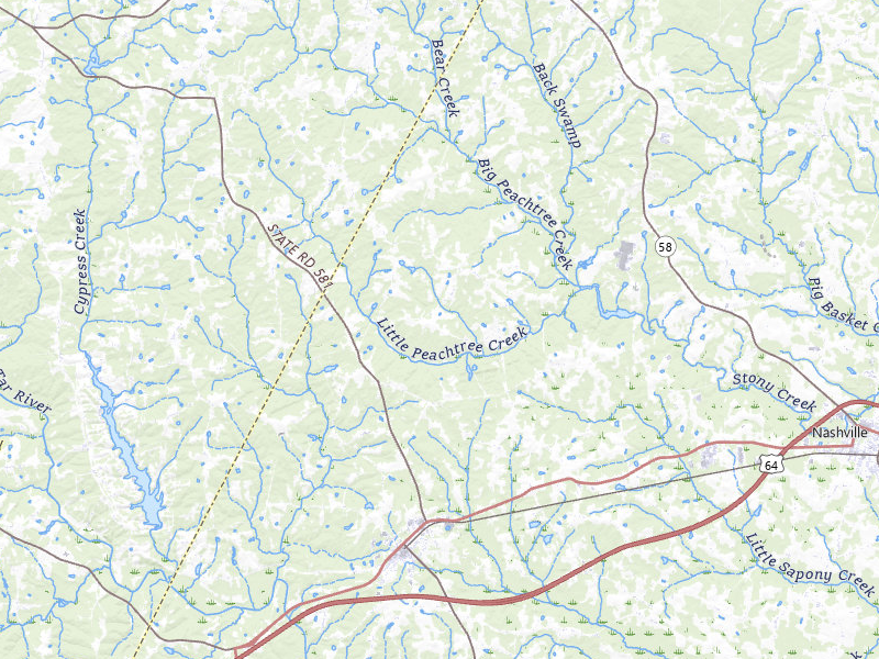 NEXRAD radar-signature map of the hail storm over Spring Hope, NC on Jun 28, 2026