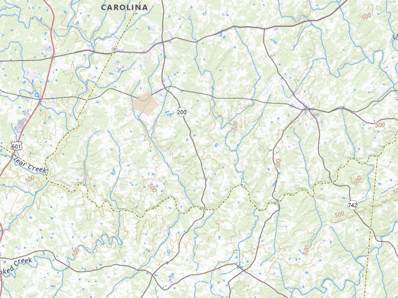 Radar-estimated hail-size map of the storm over Stanfield, NC on Jul 5, 2026
