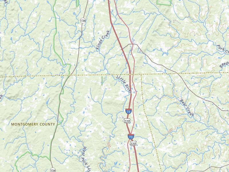 Radar-estimated hail-size map of the storm over Star, NC on May 27, 2026