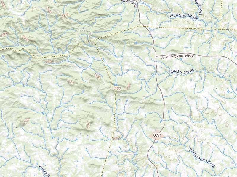 Radar-estimated hail-size map of the storm over Statesville, NC on Aug 14, 2026
