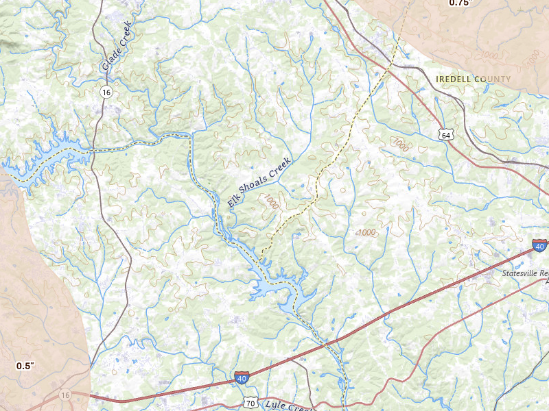Radar-estimated hail-size map of the storm over Stony Point, NC on Jul 28, 2026