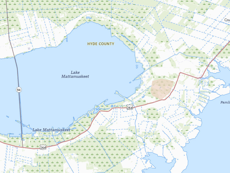 Radar-estimated hail-size map of the storm over Swanquarter, NC on Jun 28, 2026