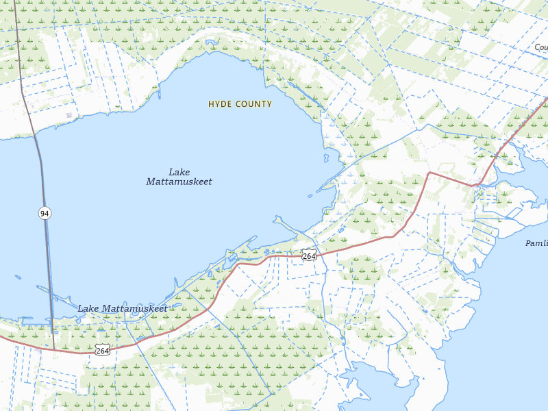 Radar-estimated hail-size map of the storm over Swanquarter, NC on Jul 19, 2026