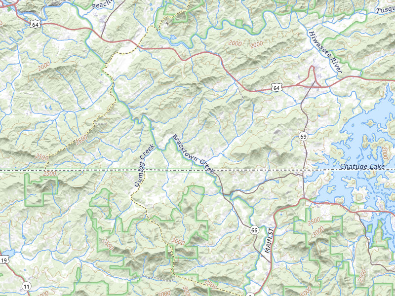 Radar-estimated hail-size map of the storm over Warne, NC on Jul 28, 2026