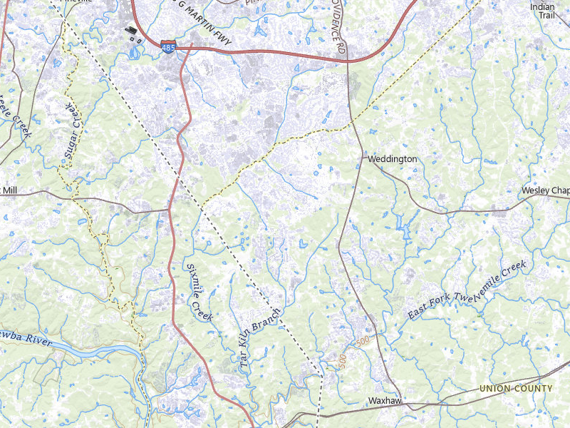 Radar-estimated hail-size map of the storm over Waxhaw, NC on Jul 12, 2026