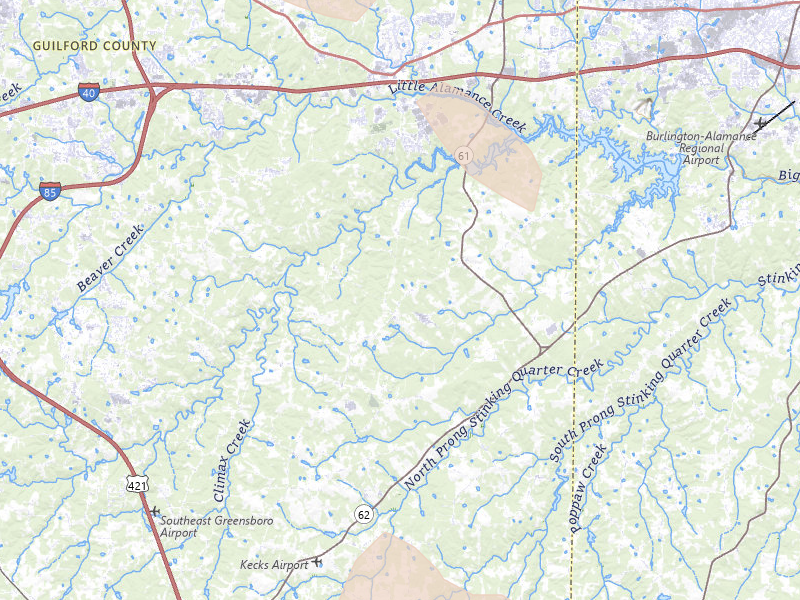 Radar-estimated hail-size map of the storm over Whitsett, NC on Sep 5, 2026