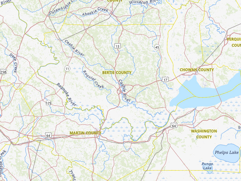 Radar-estimated hail-size map of the storm over Windsor, NC on Jul 28, 2026