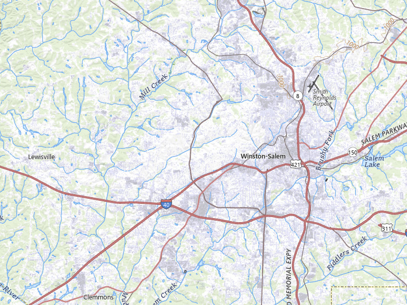 NEXRAD radar-signature map of the hail storm over Winston-Salem, NC on Jul 6, 2026
