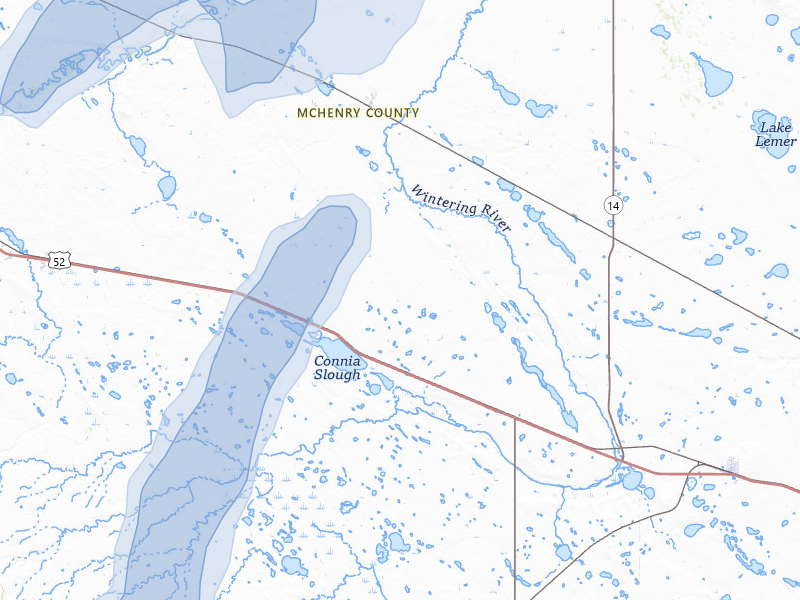 NEXRAD radar-signature map of the hail storm over Balfour, ND on Sep 6, 2026