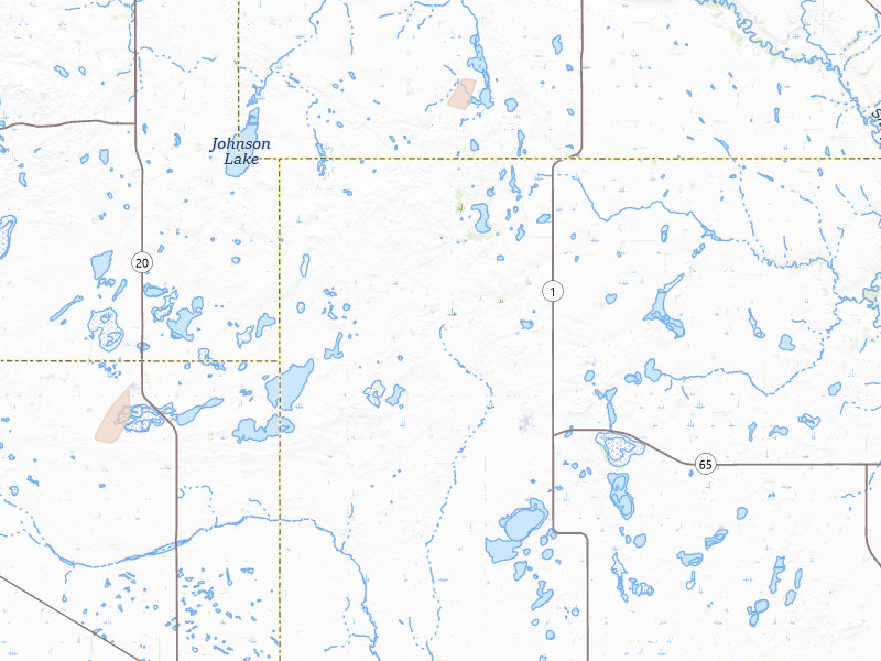 Radar-estimated hail-size map of the storm over Binford, ND on Jun 29, 2026