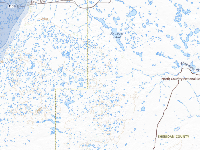 NEXRAD radar-signature map of the hail storm over Butte, ND on Sep 6, 2026