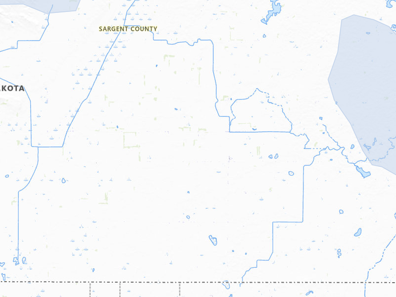 NEXRAD radar-signature map of the hail storm over Cogswell, ND on Jul 4, 2026