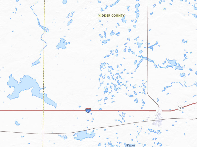 NEXRAD radar-signature map of the hail storm over Driscoll, ND on Jul 24, 2026