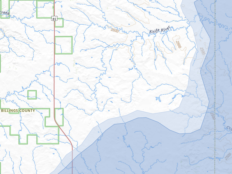 NEXRAD radar-signature map of the hail storm over Fairfield, ND on Sep 6, 2026