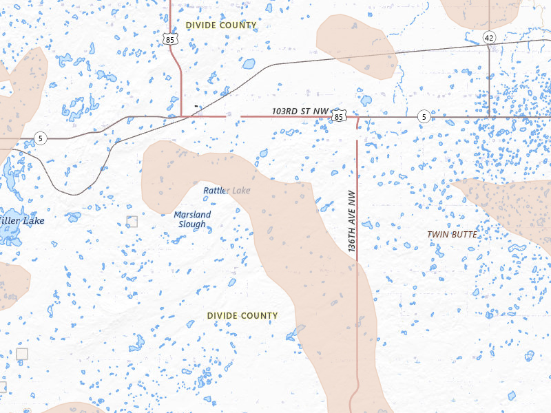 Radar-estimated hail-size map of the storm over Fortuna, ND on Jun 27, 2026