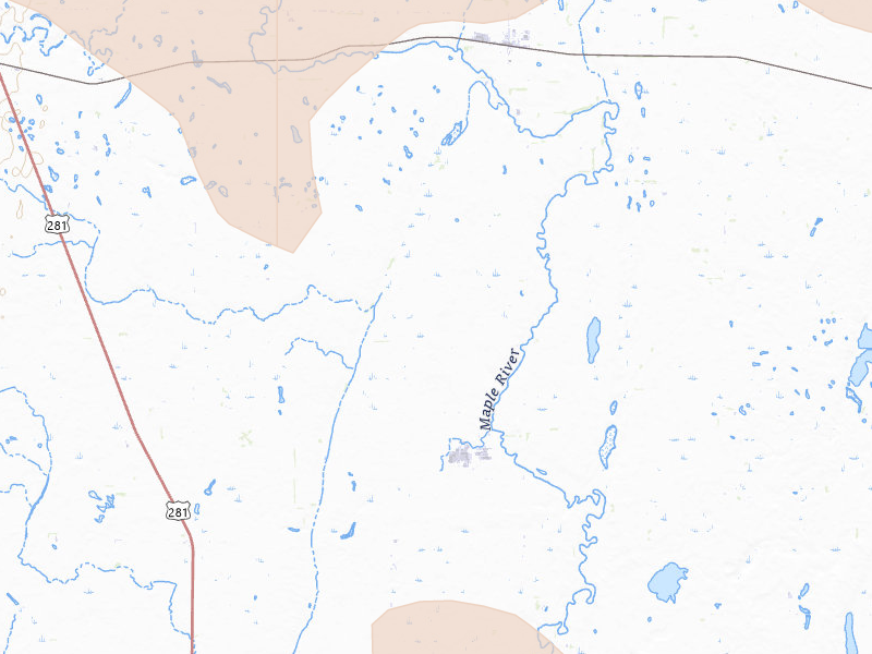Radar-estimated hail-size map of the storm over Fullerton, ND on Jul 19, 2026