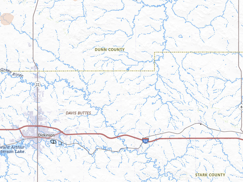 Radar-estimated hail-size map of the storm over Gladstone, ND on Jun 27, 2026