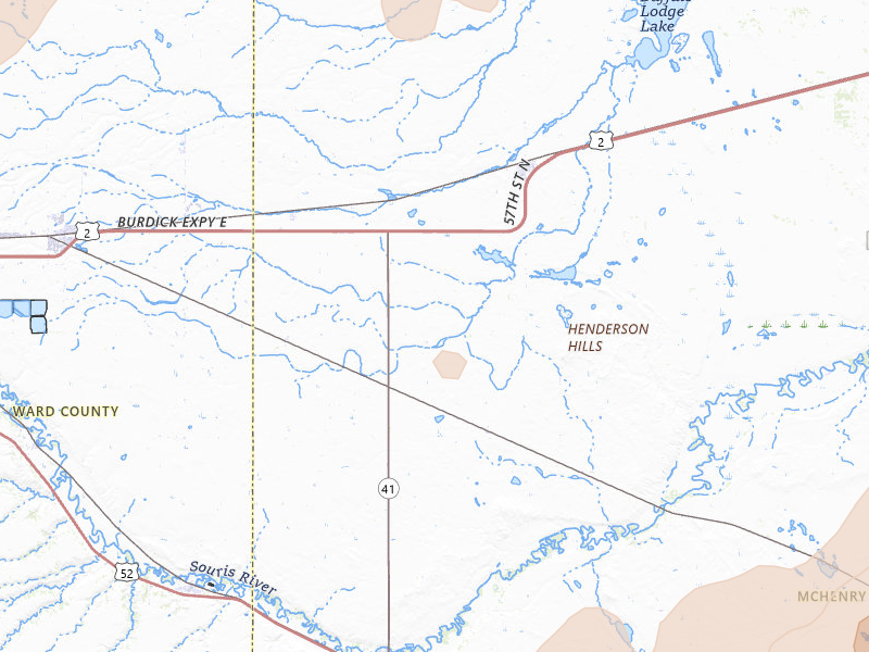 Radar-estimated hail-size map of the storm over Granville, ND