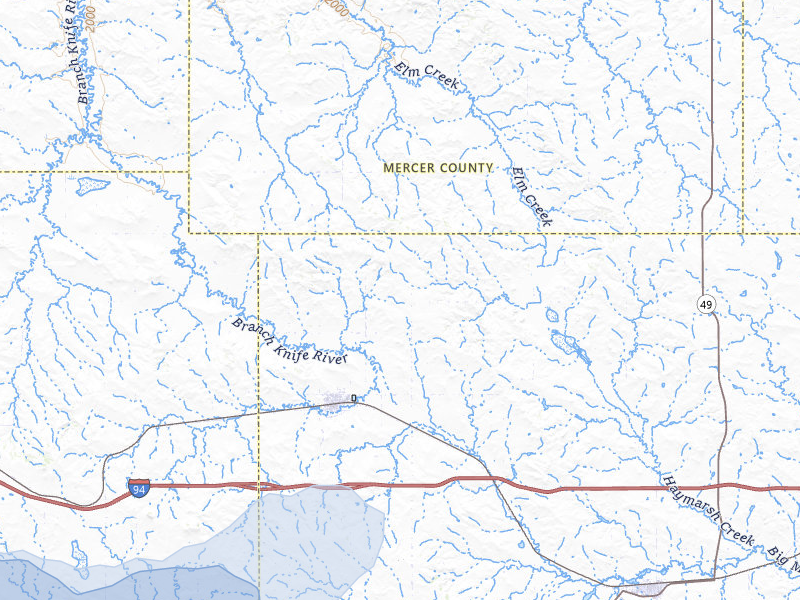 NEXRAD radar-signature map of the hail storm over Hebron, ND on Aug 30, 2026