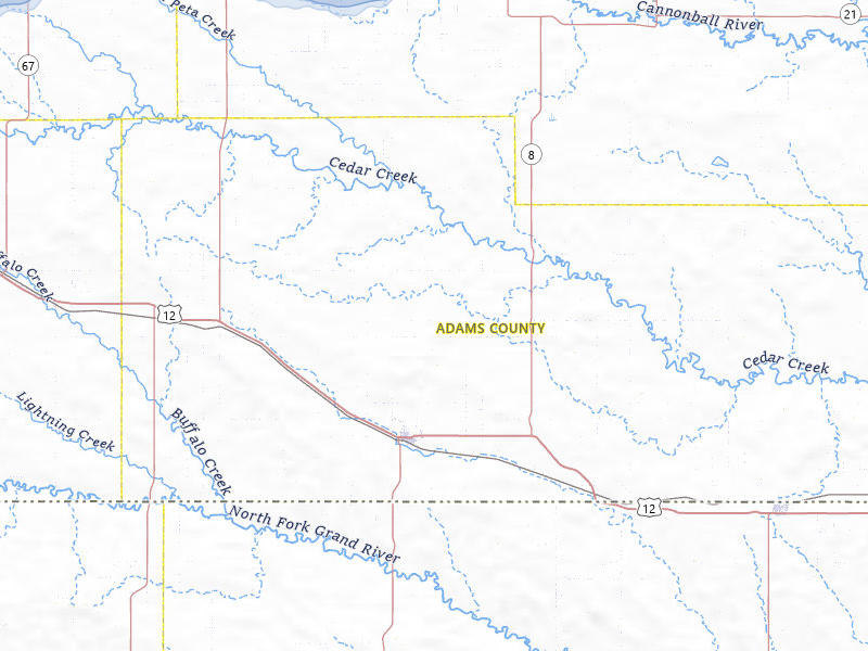 NEXRAD radar-signature map of the hail storm over Hettinger, ND on Jun 29, 2026