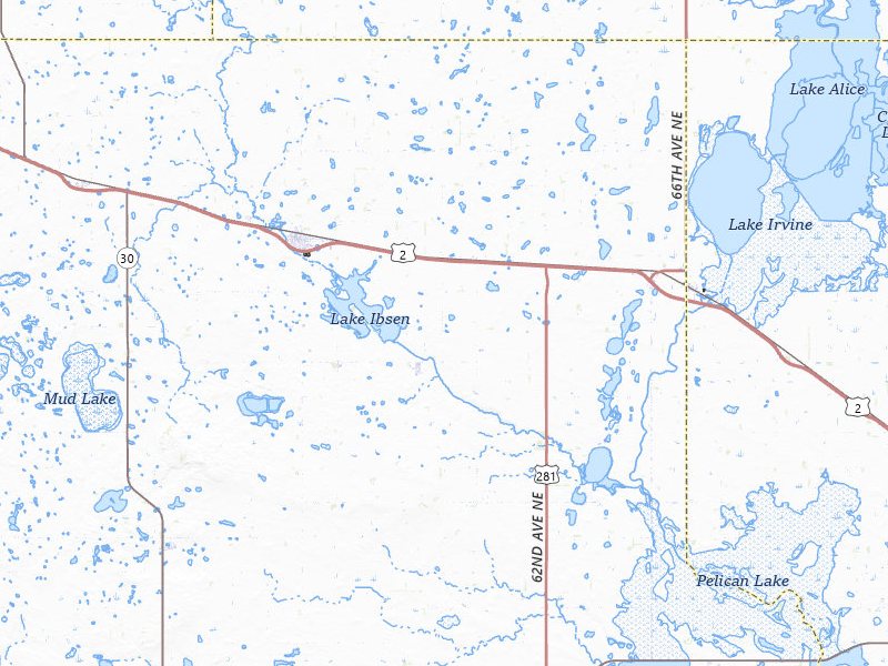 Radar-estimated hail-size map of the storm over Leeds, ND on Jun 2, 2026