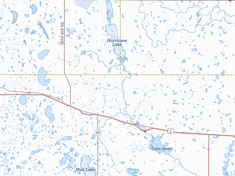 NEXRAD radar-signature map of the hail storm over Leeds, ND on Jun 9, 2026