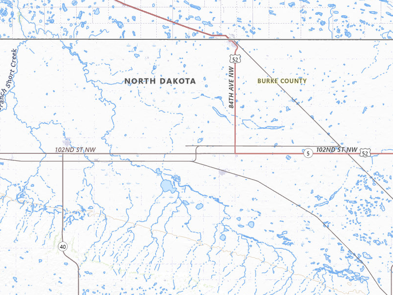 Radar-estimated hail-size map of the storm over Lignite, ND on Jun 6, 2026
