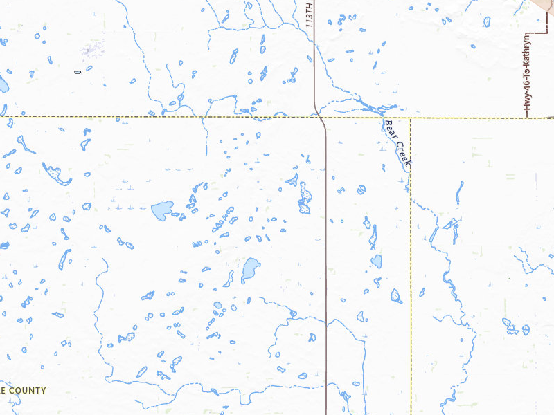 Radar-estimated hail-size map of the storm over Litchville, ND on Jul 9, 2026