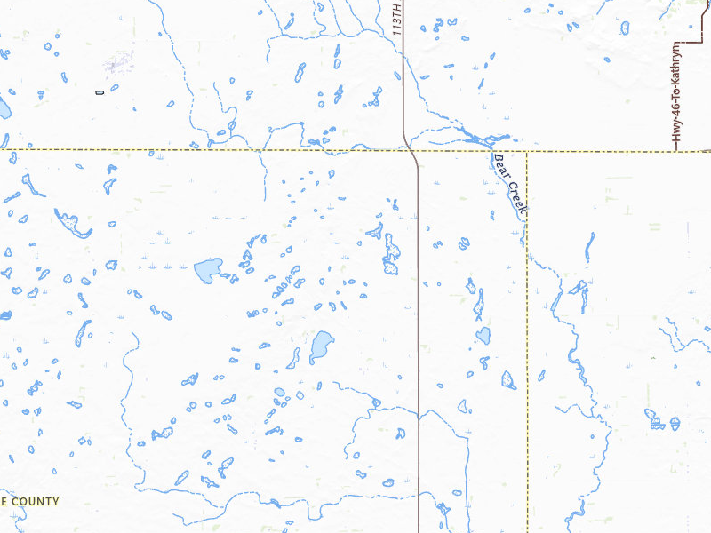 NEXRAD radar-signature map of the hail storm over Litchville, ND on Jul 9, 2026