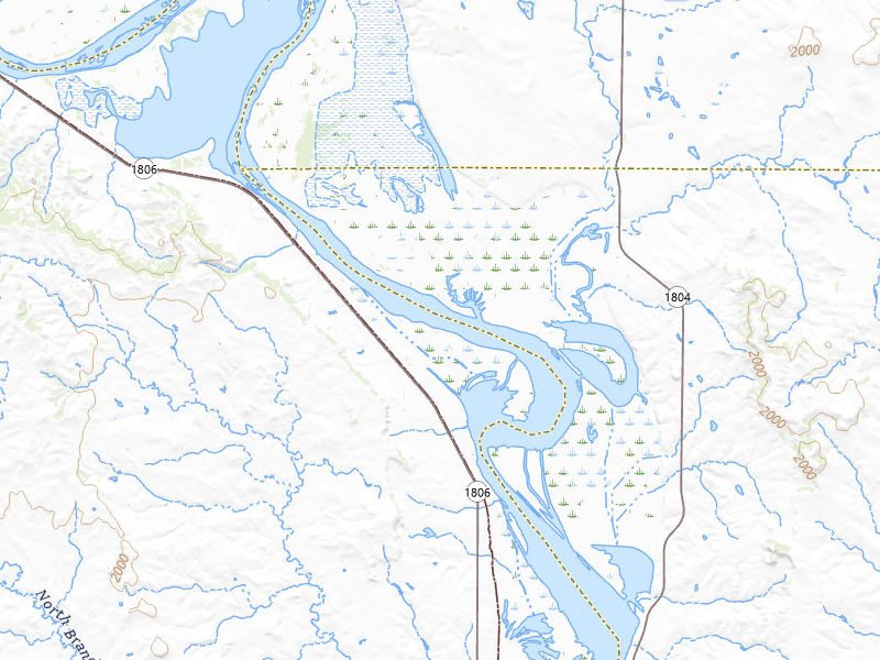 NEXRAD radar-signature map of the hail storm over Mandan, ND on Jun 27, 2026