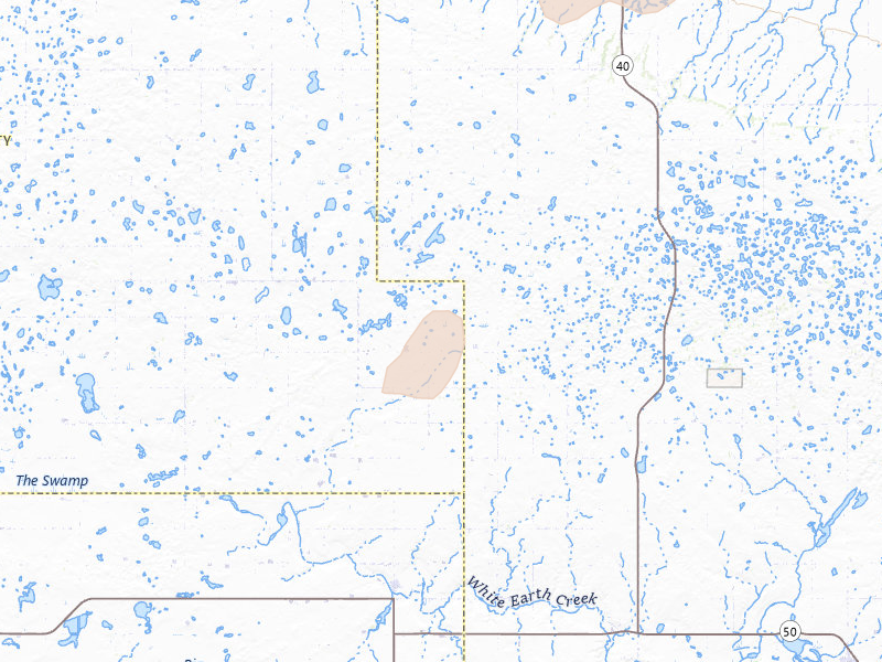 Radar-estimated hail-size map of the storm over Mcgregor, ND on Aug 30, 2026