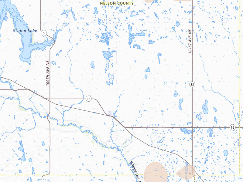 Radar-estimated hail-size map of the storm over Mcville, ND on Jul 30, 2026