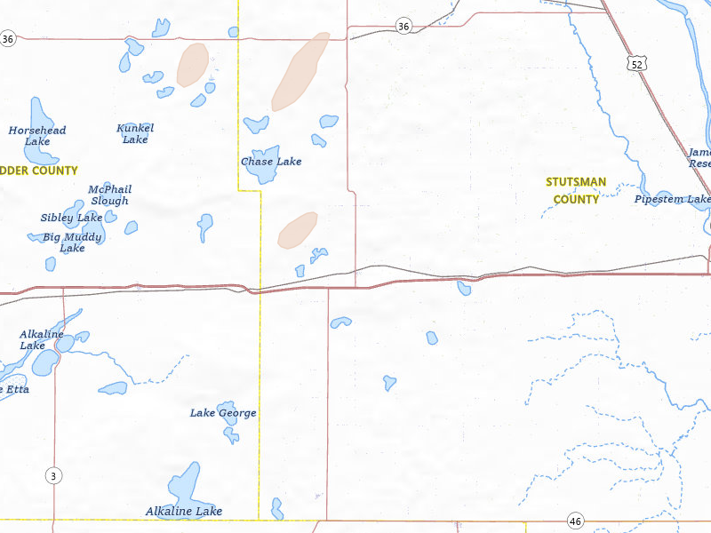 Radar-estimated hail-size map of the storm over Medina, ND on Jul 2, 2026