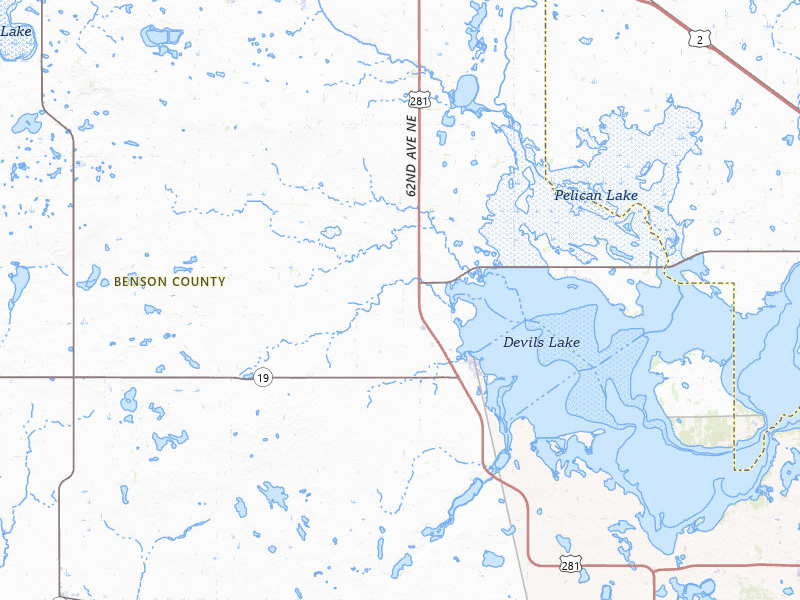 Radar-estimated hail-size map of the storm over Minnewaukan, ND on Jul 30, 2026