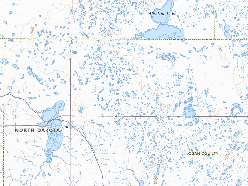 NEXRAD radar-signature map of the hail storm over Napoleon, ND on Aug 11, 2026