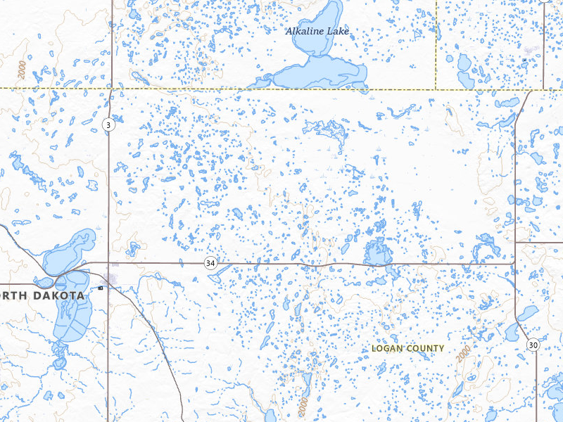 NEXRAD radar-signature map of the hail storm over Napoleon, ND on Aug 24, 2026