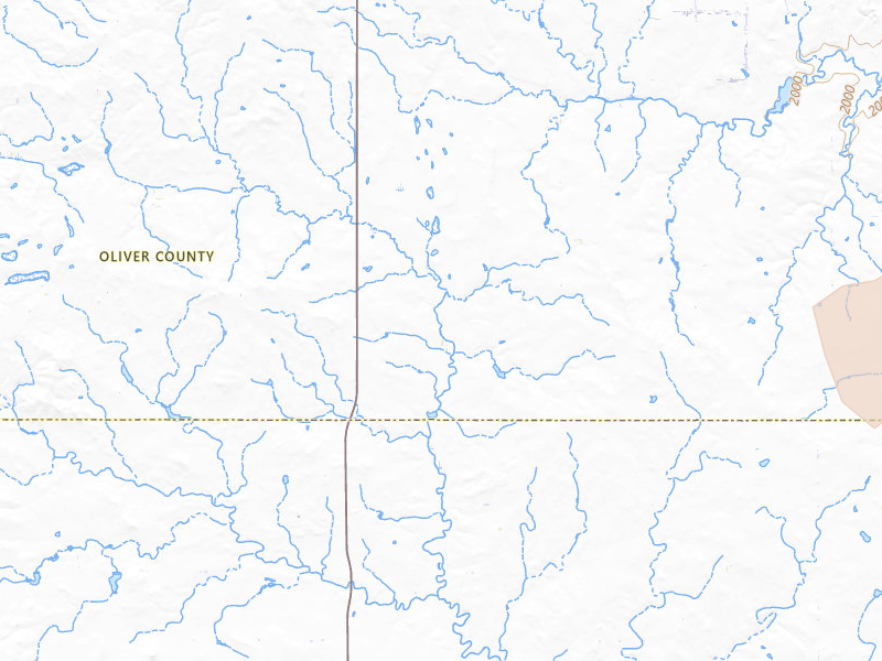 Radar-estimated hail-size map of the storm over New Salem, ND on Jul 19, 2026